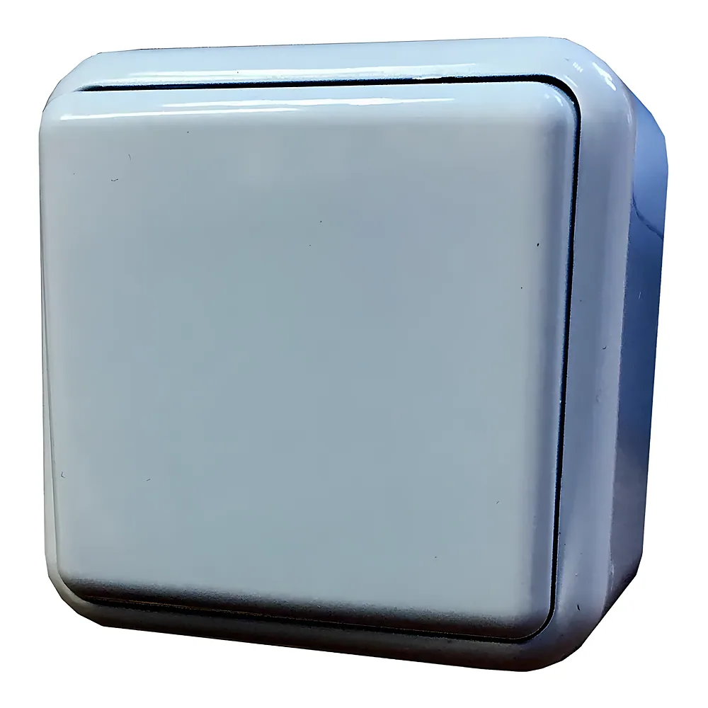 Вимикач Lemur 1-клавішний IP20 білий TECHNO SYSTEM TNSy5000977