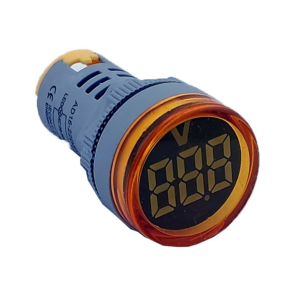 Вольтметр TECHNO SYSTEM AD22V 60-500 В AC жовтий TNSy5503352