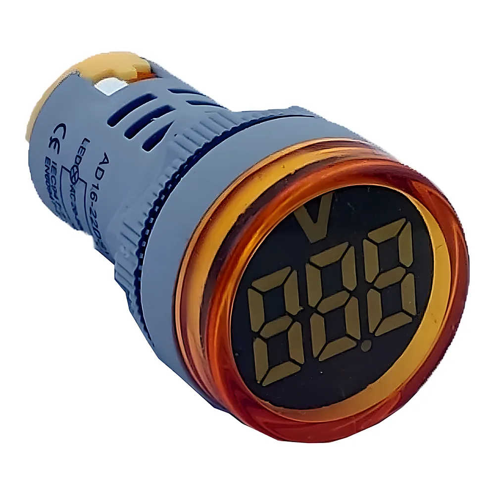 Вольтметр AD22V 60-500 В AC жовтий TECHNO SYSTEM TNSy5503352