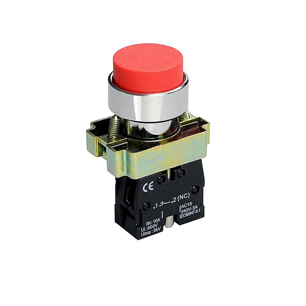 Кнопка TECHNO SYSTEM XB2-BL41 1NO червона без підсвічування TNSy5500284