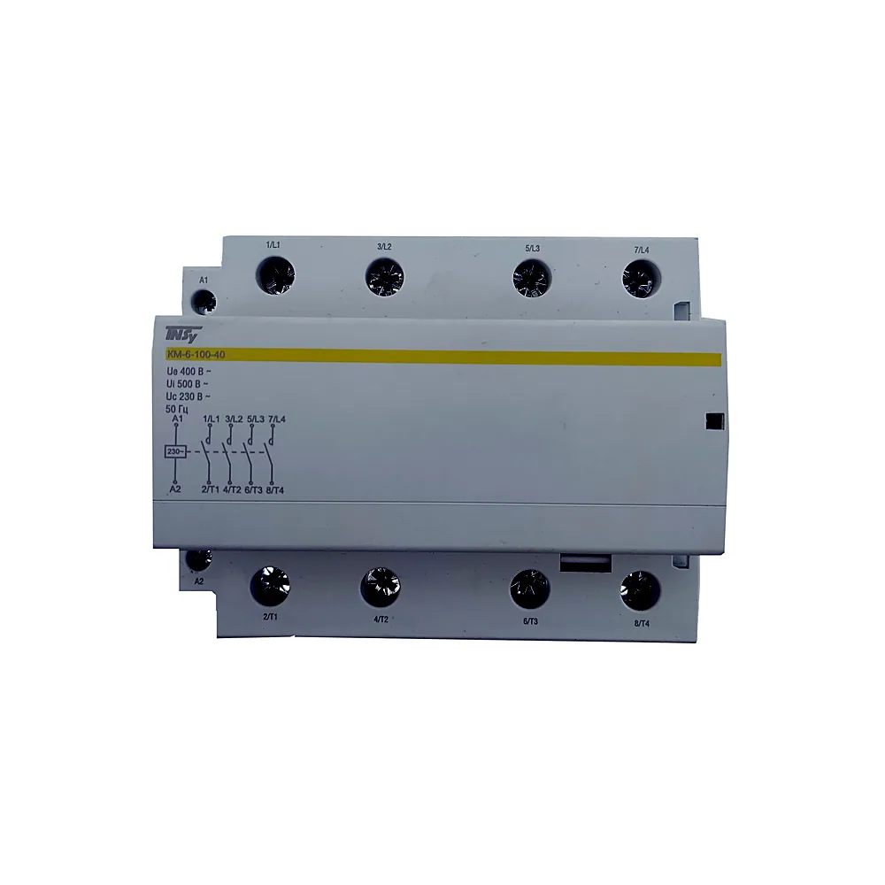Контактор модульний КМ-6-100-40 100А 230AC 4NO 4р 6мод.