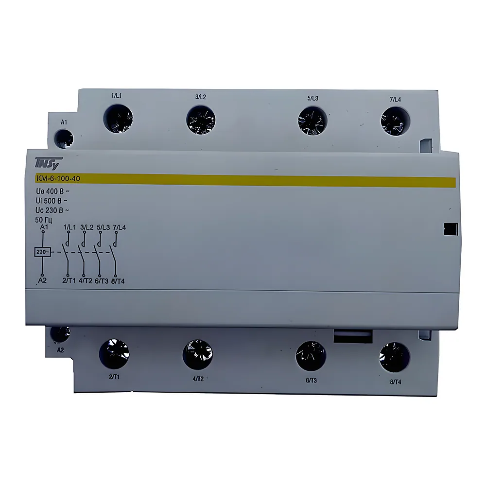 Модульний контактор КМ-6-100-40 100 А 230AC 4NO 4P 6 модулів TECHNO SYSTEM TNSy5503911