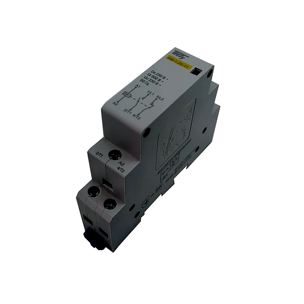 Контактор TECHNO SYSTEM КМ-1-25-11 25A 230AC 1NO-1NC 2р 1мод. TNSy5503807