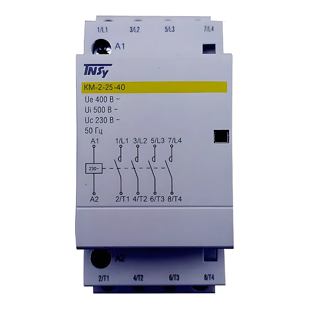 Контактор КМ-2-25-40 25 А 230AC 4NO 4P 2 модулі TECHNO SYSTEM TNSy5503871