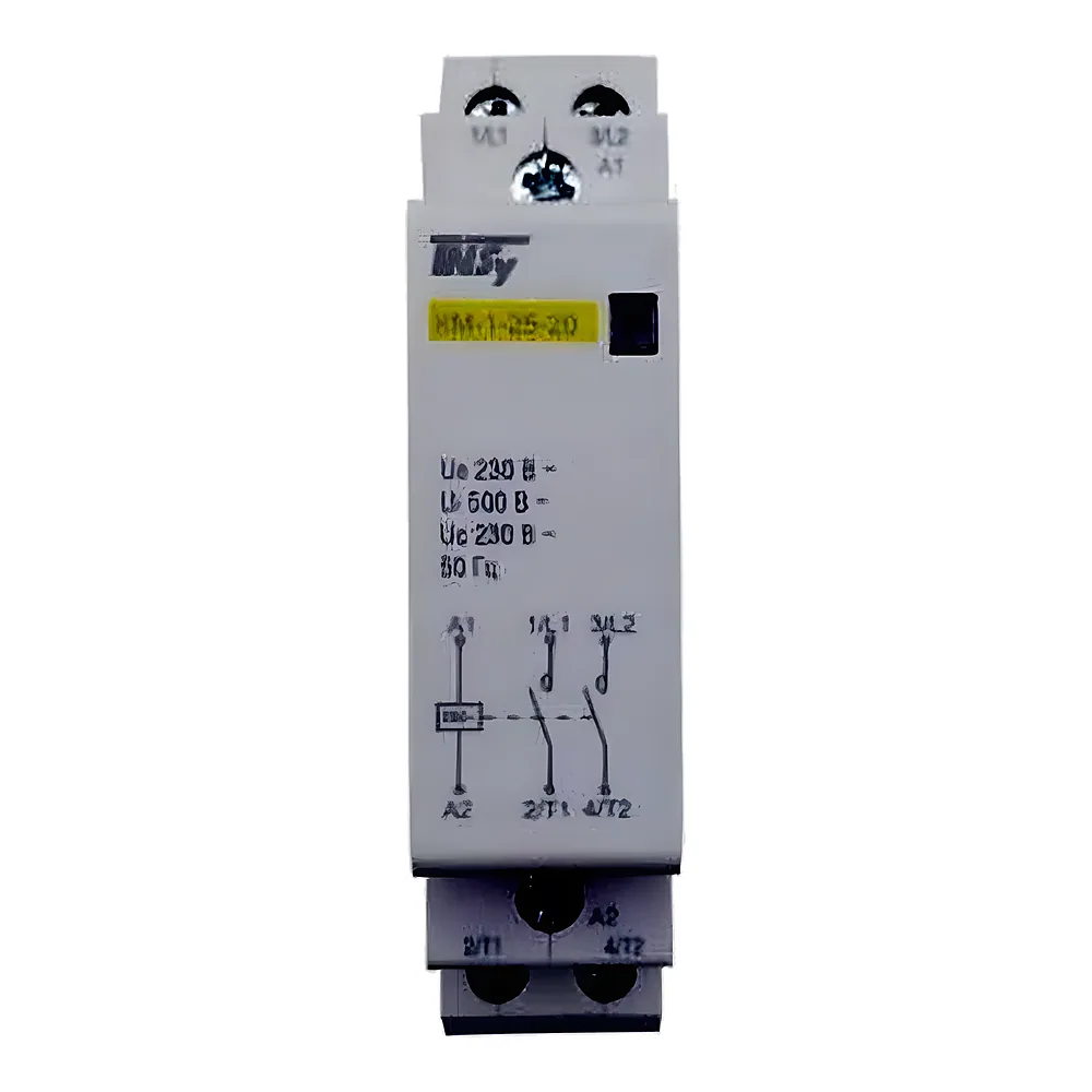 Контактор КМ-1-25-20 25 А 230AC 2NO 2P 1 модуль TECHNO SYSTEM TNSy5503808