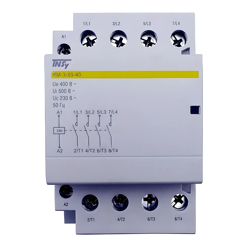 Контактор КМ-3-63-40 63 А 230AC 4NO 4P 3 модулі TECHNO SYSTEM TNSy5503895