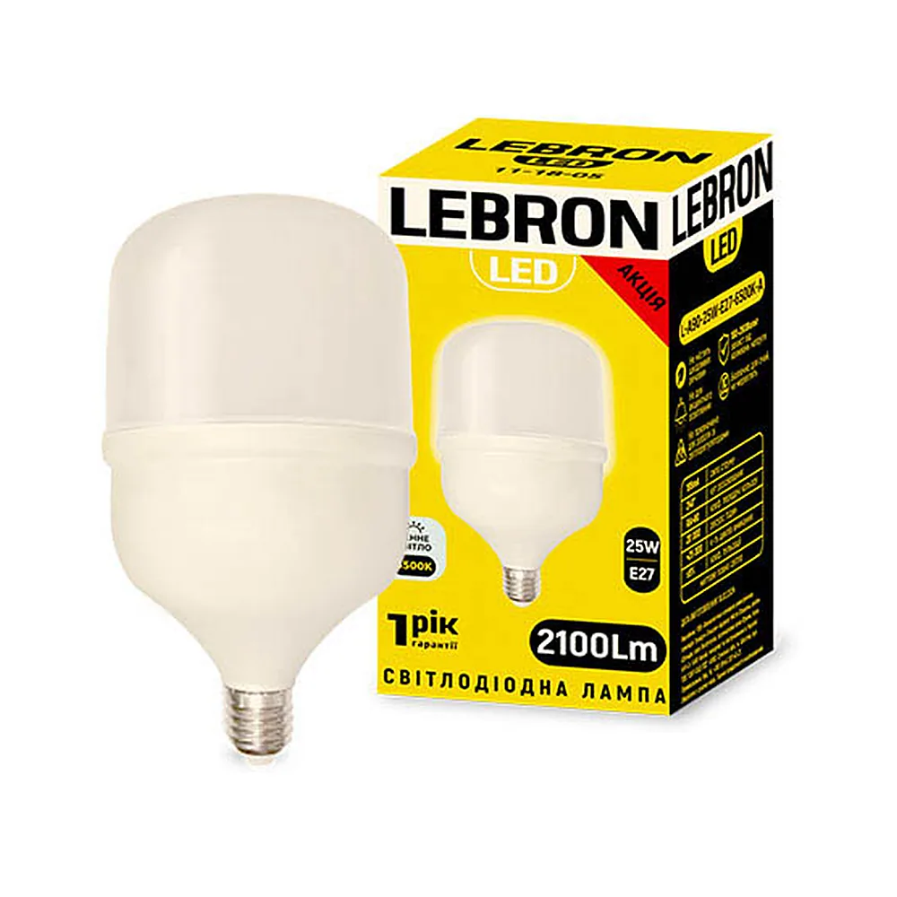 LED-лампа LEBRON L-A90 25W E27 6500K 11-18-05