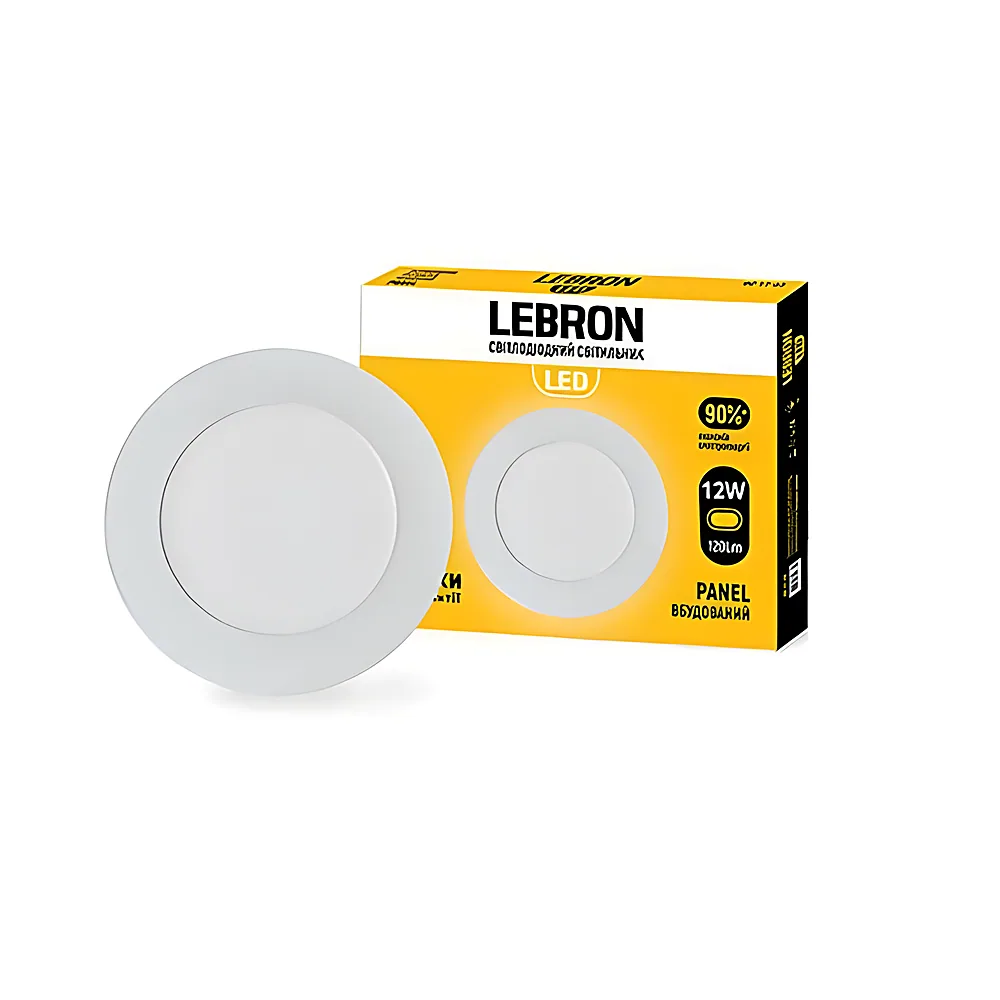 Світильник LEBRON L-PR-1241 вбудований 12W 4100K з блоком живлення 12-10-12