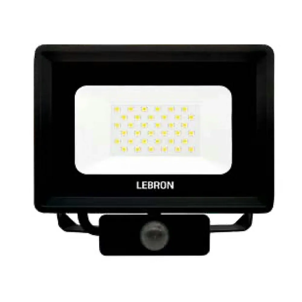Прожектор світлодіодний LEBRON LF-50S 50Вт 6500К 4000 лм 220В з датчиком руху IP65 17-12-25