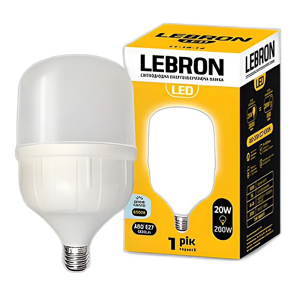 LED лампа LEBRON L-А138, 50W, Е27-Е40, 6500K, 4250Lm .