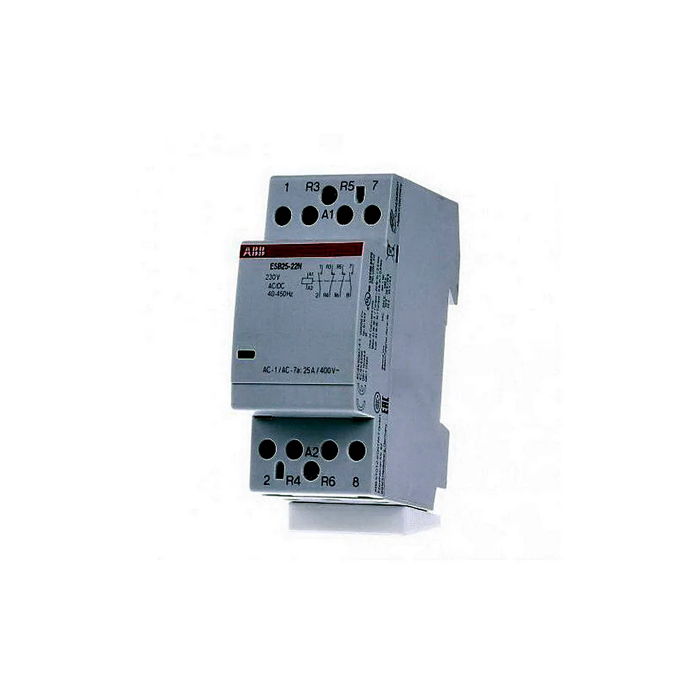 Контактор ESB25-22N-06, 25А, 4Р, 2НO+2НЗ, 220V АC/DC, АВВ