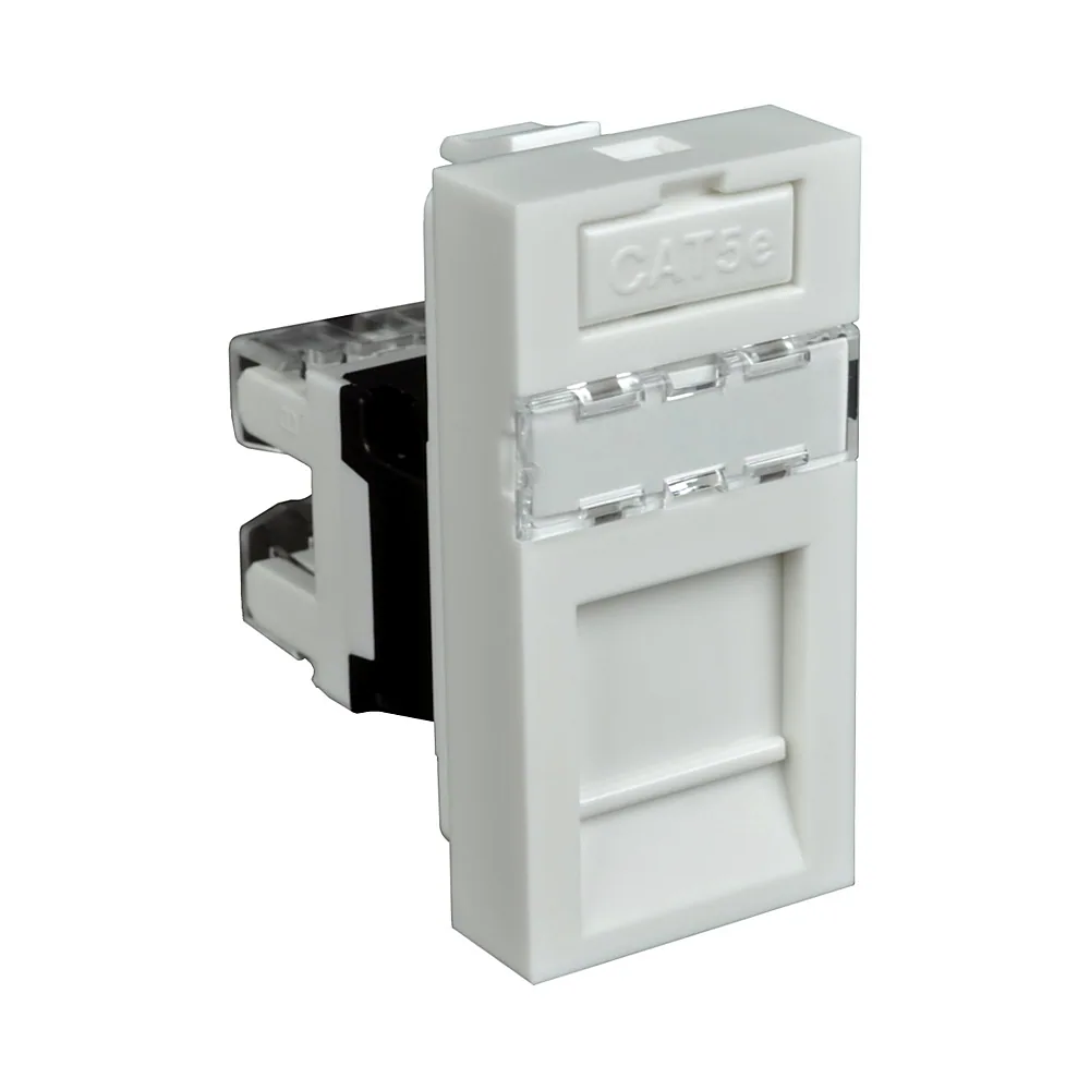 Модульний адаптер КОПОС Quadro RJ-45 45x22,5x36 мм білий QD 45X22.5-RJ-45_HB
