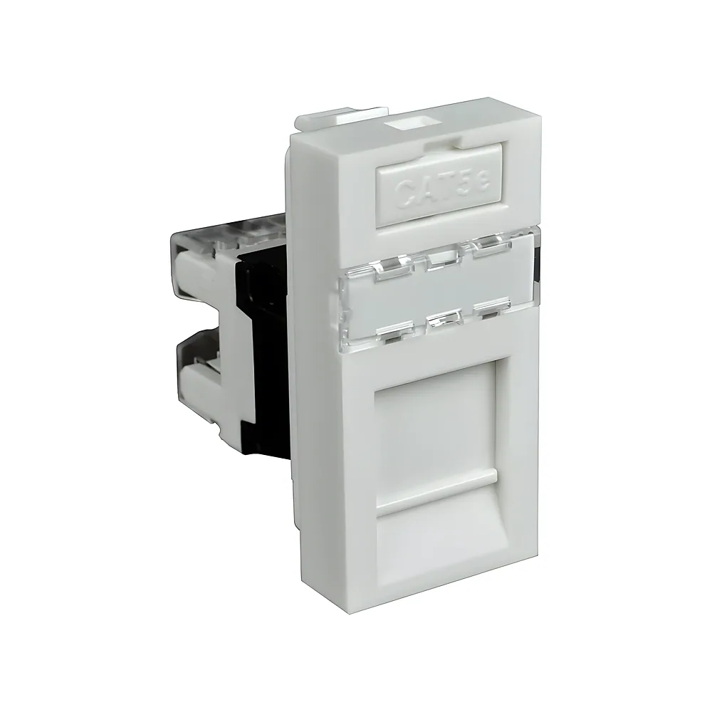 Адаптер модульний Quadro RJ-45 45х22,5х36 мм білий Копос QD 45X22.5-RJ-45_HB