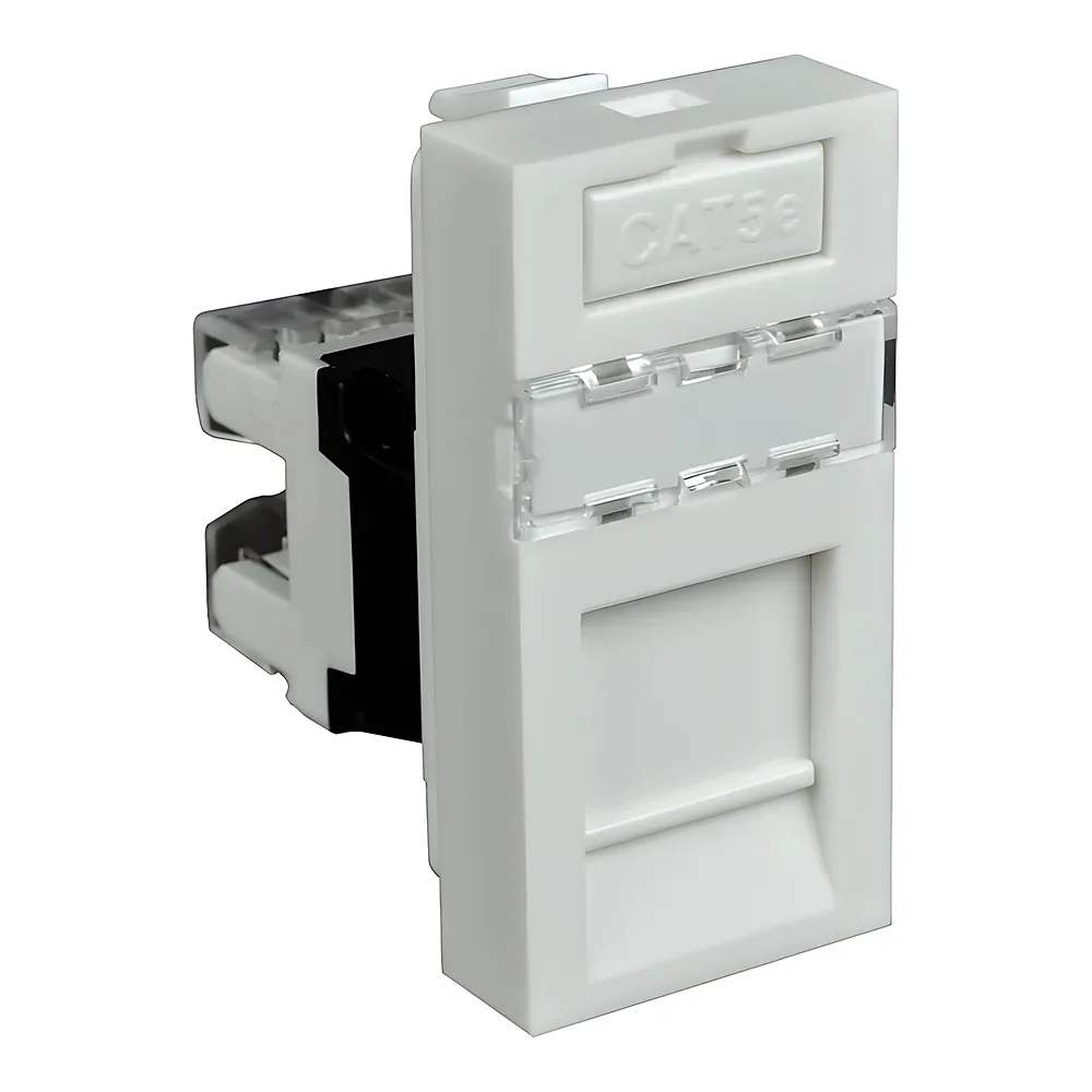 Модульний адаптер Quadro RJ-45 45х22,5х36 мм білий Копос QD 45X22.5-RJ-45_HB