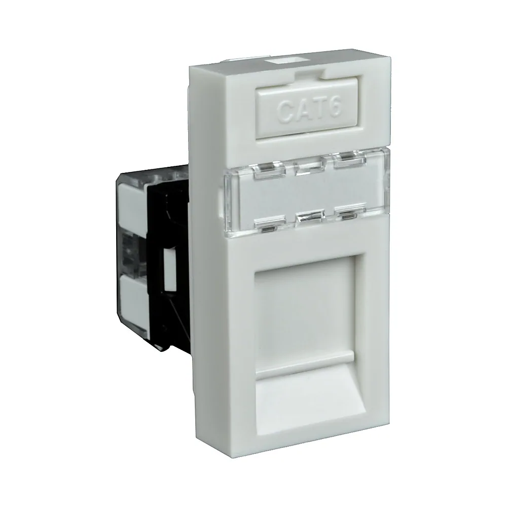 Модульна розетка КОПОС QUADRO 45x22,5x30 мм RJ-45/6 QD 45X22.5-RJ45/6_HB