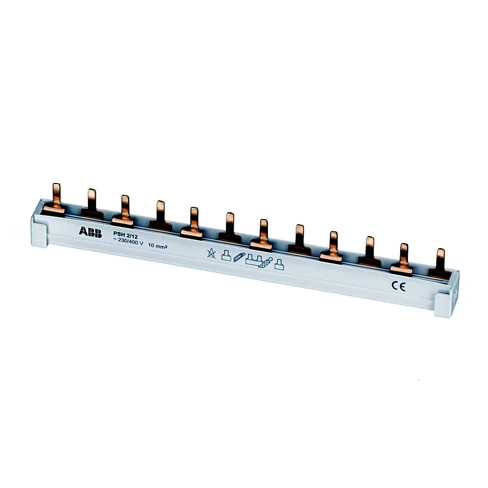 Шина з'єднувальна ABB PS2/12 PIN 2P 63A 12M 10мм² 2CDL220001R1012