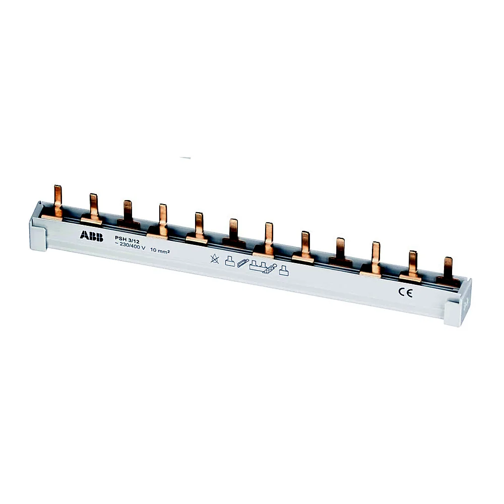 Шина з'єднувальна ABB PS3/12 PIN 3P 63A 12M 10мм² 2CDL230001R1012