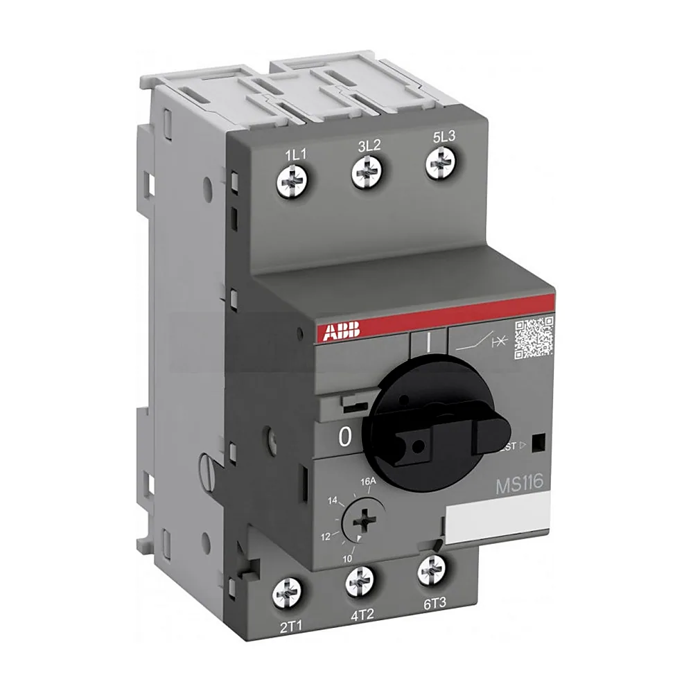 Автоматичний вимикач захисту двигуна ABB MS116-0,63 0,4-0,63A 1SAM250000R1004