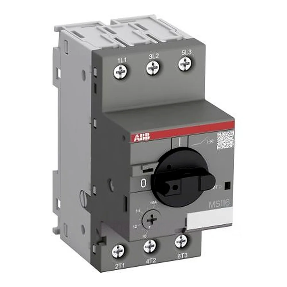 Автомат захисту двигуна ABB MS116-12 8-12A 5,5кВт 1SAM250000R1012