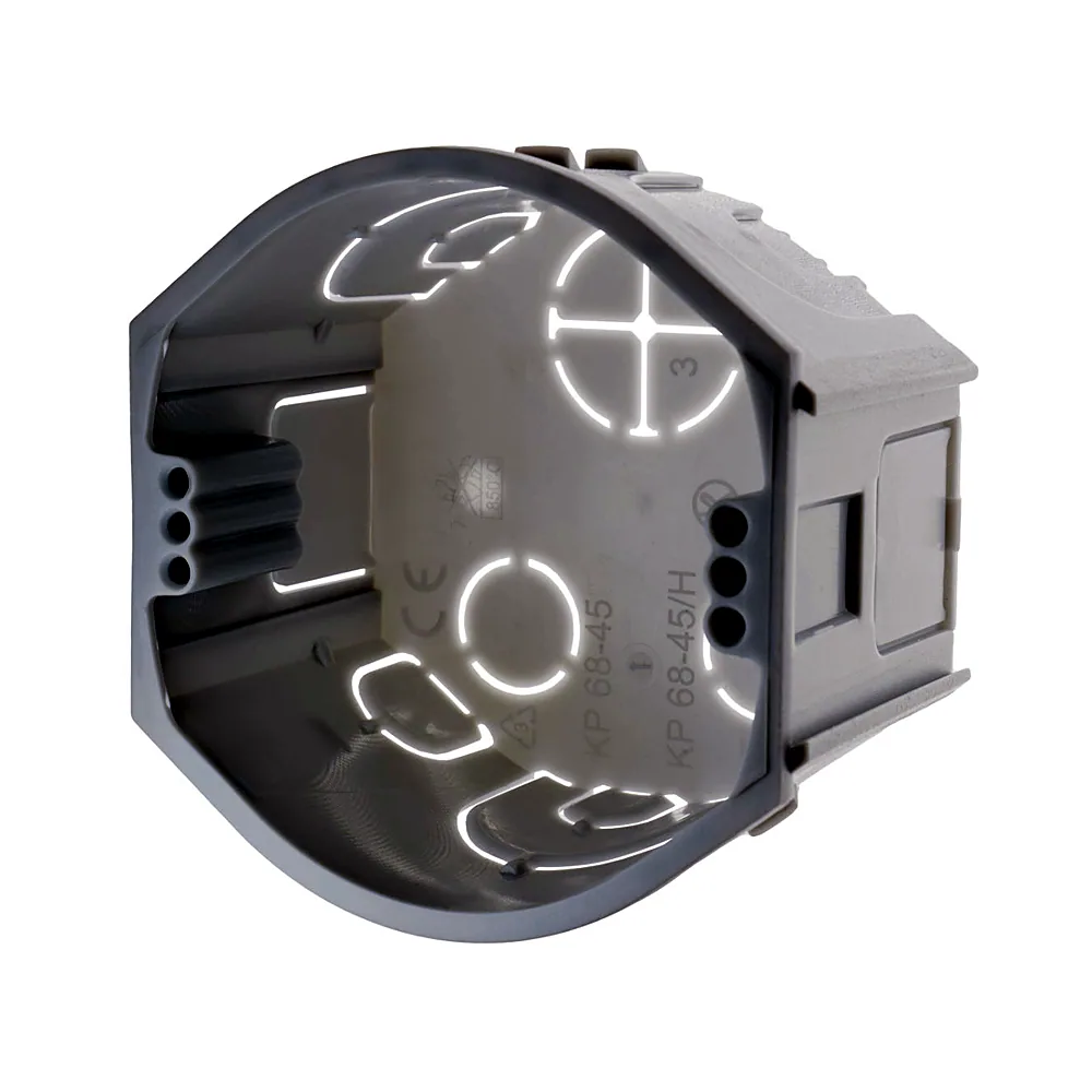 Монтажна коробка КОПОС 68-45 KA 71x45 мм ПВХ сіра KP 68-45_KA