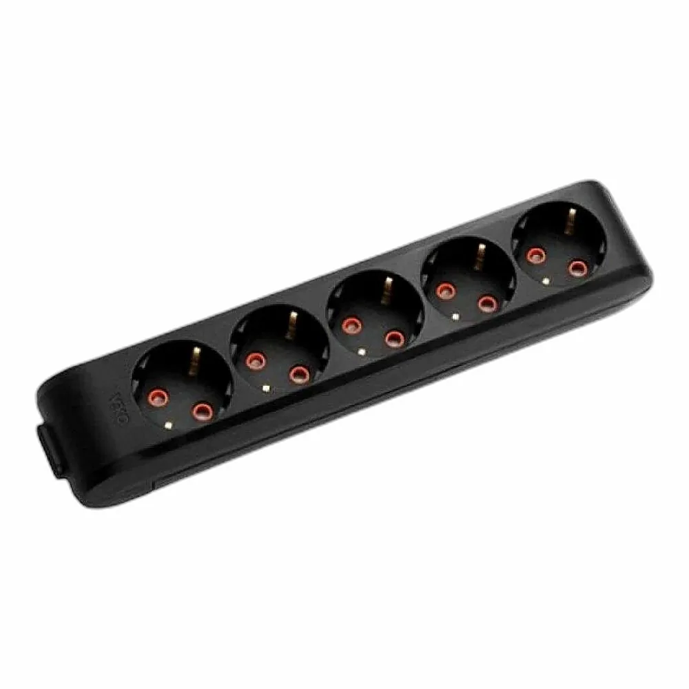 Колодка VI-KO Multi-Let 5 гнізд з заземленням чорна 90134500