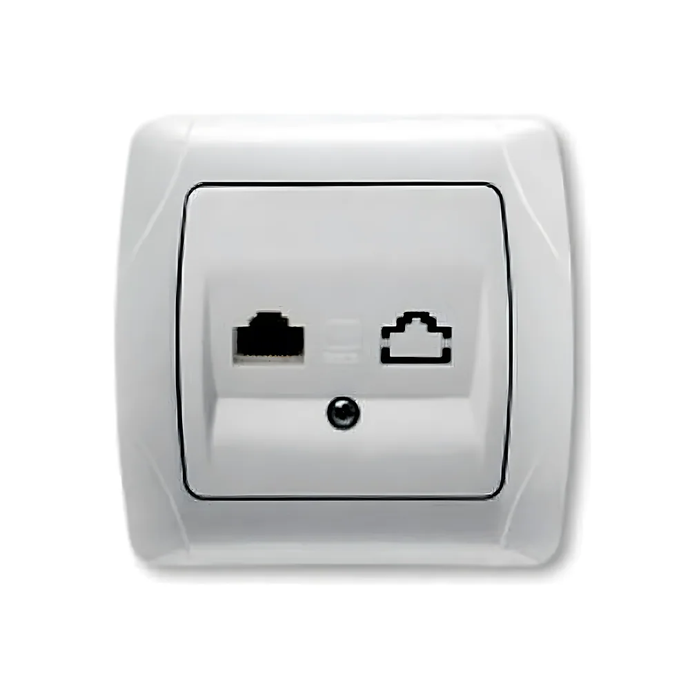 Комп'ютерна розетка RJ 45 Cat 5E Carmen біла VI-KO 90561032