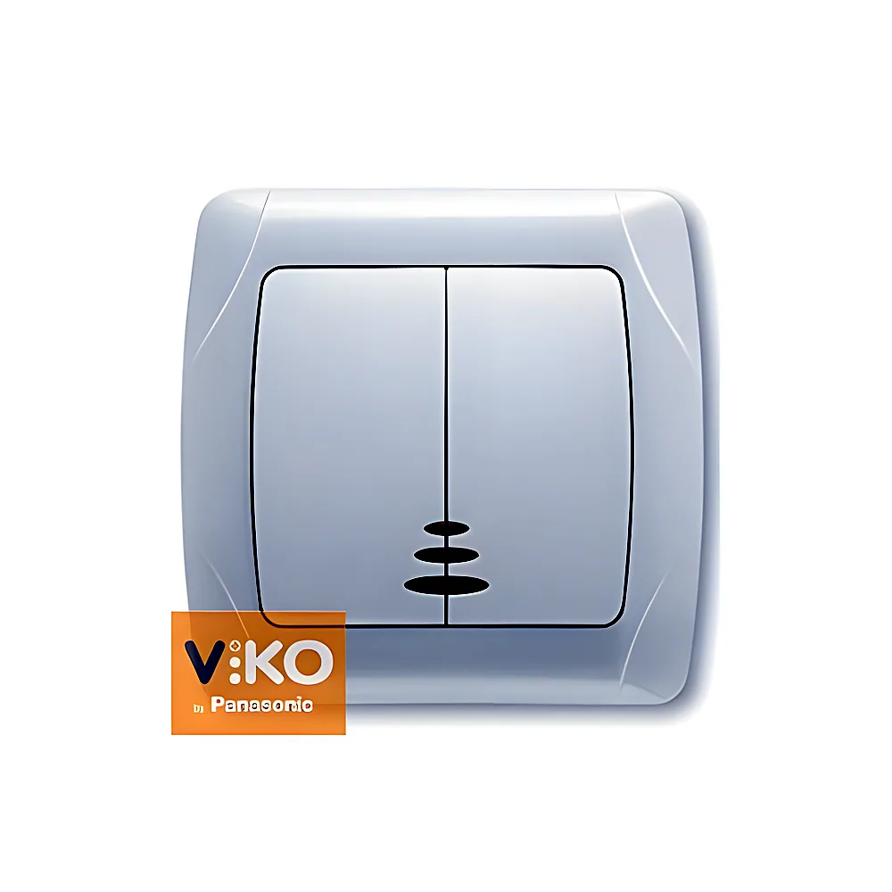 Вимикач 2кл. з підсвіткою VI-KO Carmen білий 90561050