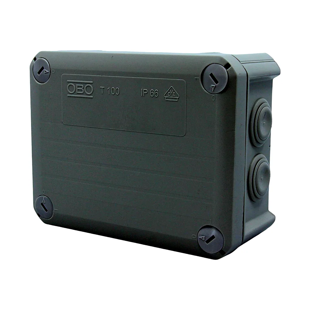 Розподільча коробка OBO Bettermann T 100 150x116x67 мм IP66 світлосіра 2007077