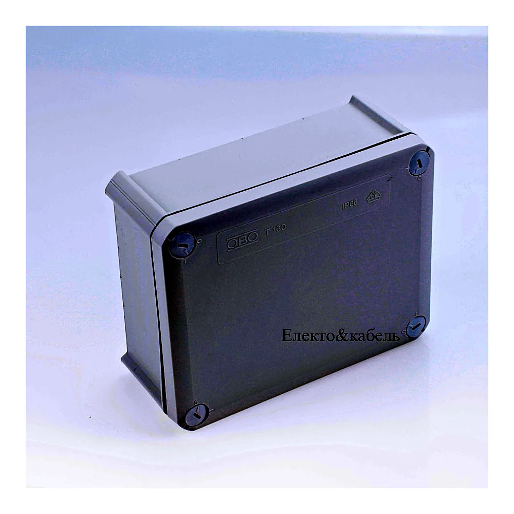 Коробка розподільча OBO Bettermann T 160 OE 190x150x77 мм IP66 світлосіра 2007271