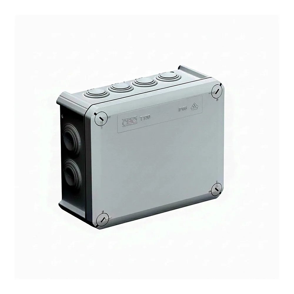Коробка розподільча OBO Bettermann T 160 190x150x77 мм IP66 світлосіра 2007093
