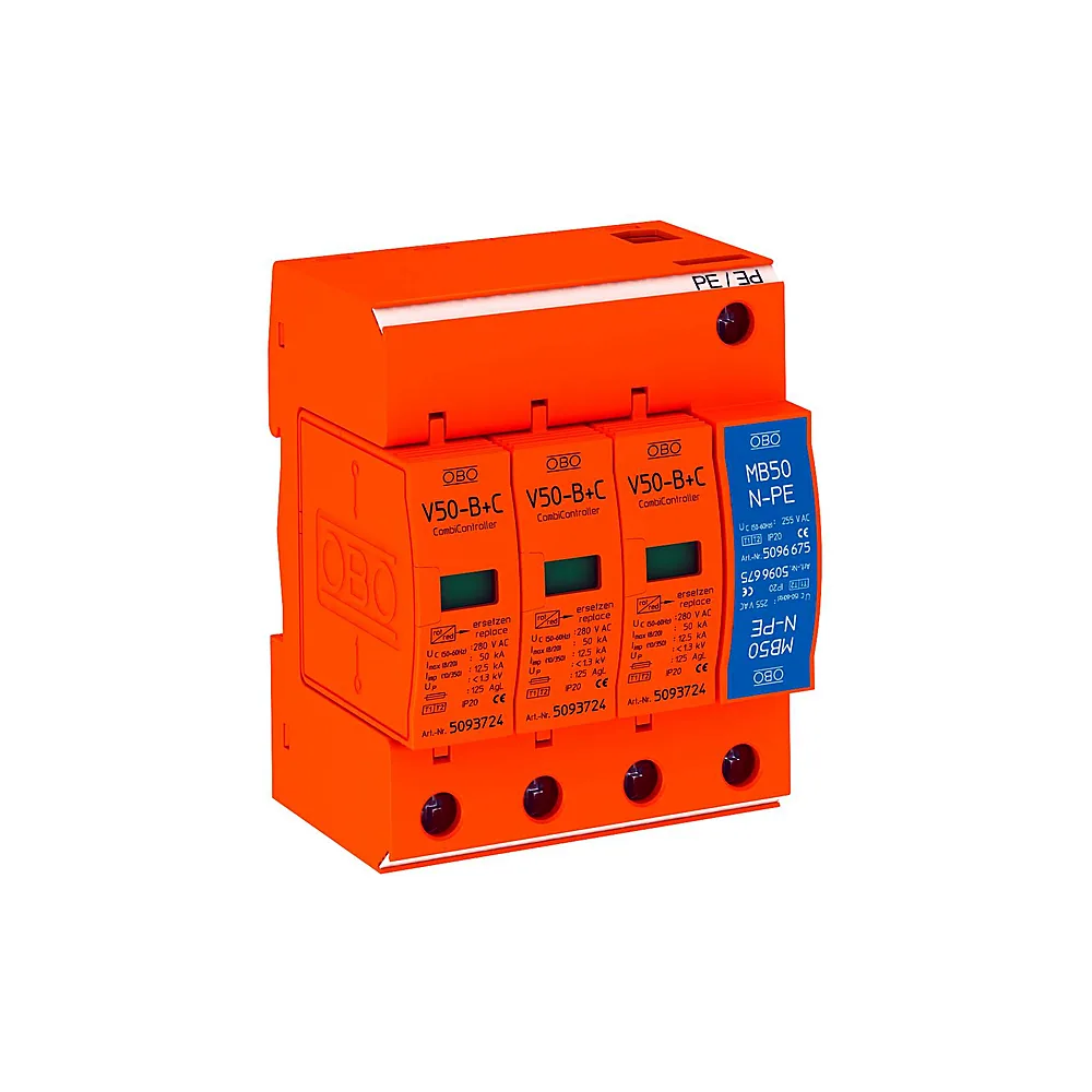 Обмежувач перенапруг OBO Bettermann V50-B+C 3+NPE 5093654