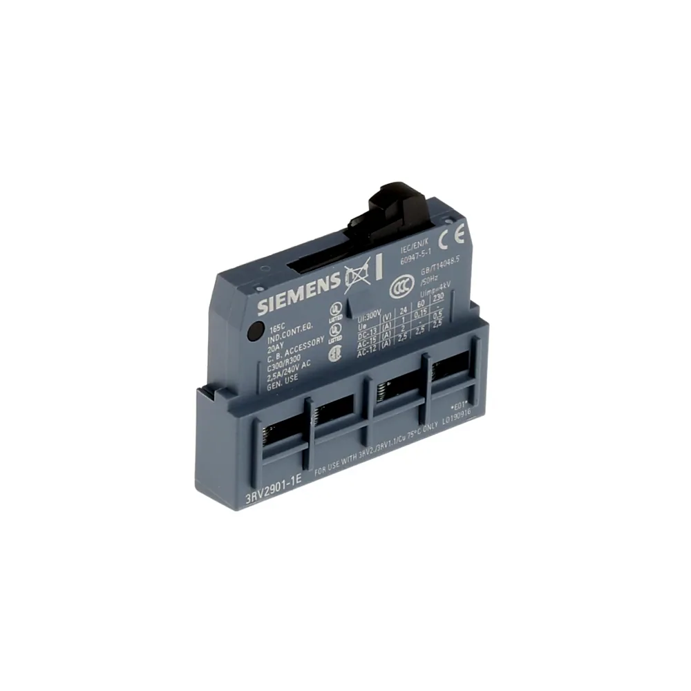 Блок-контакт Siemens 3RV2901-1E фронт. 1НО+1НЗ 3RV2901-1E