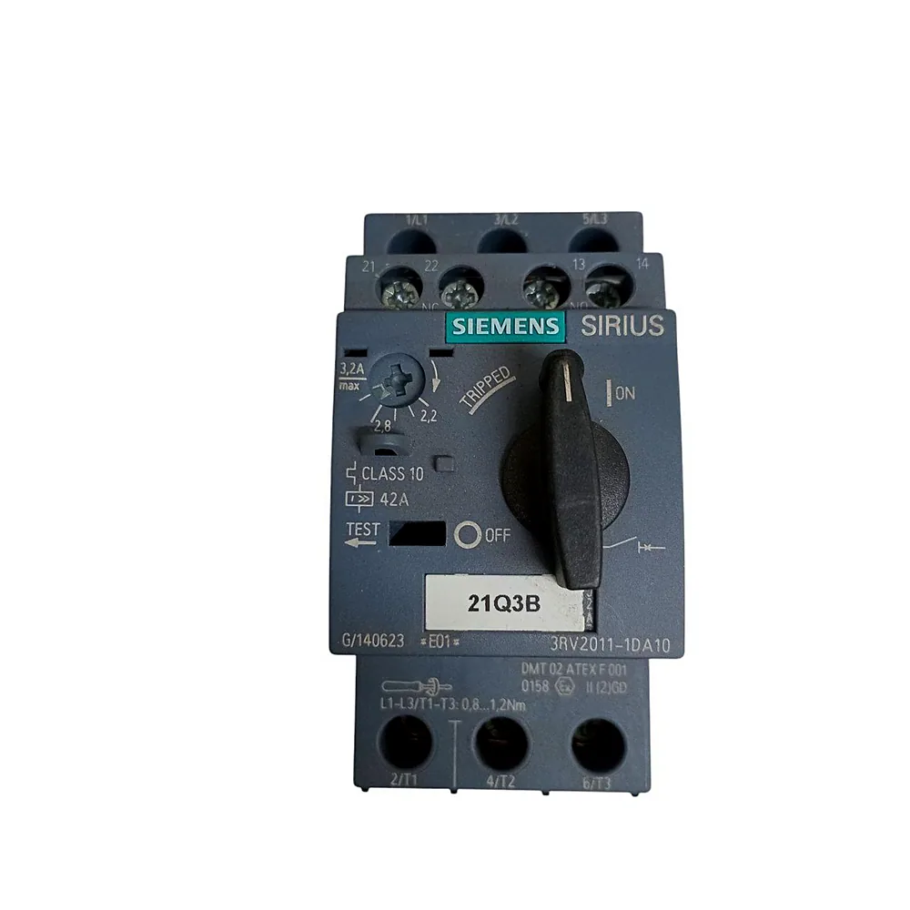 Автоматичний вимикач захисту двигуна Siemens 3RV2011-1DA10 S00 2,2-3,2A клас 10 3RV2011-1DA10