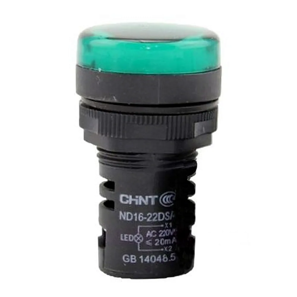 Індикатор CHINT ND16-22DS/2 AC/DC24V зелений 592940