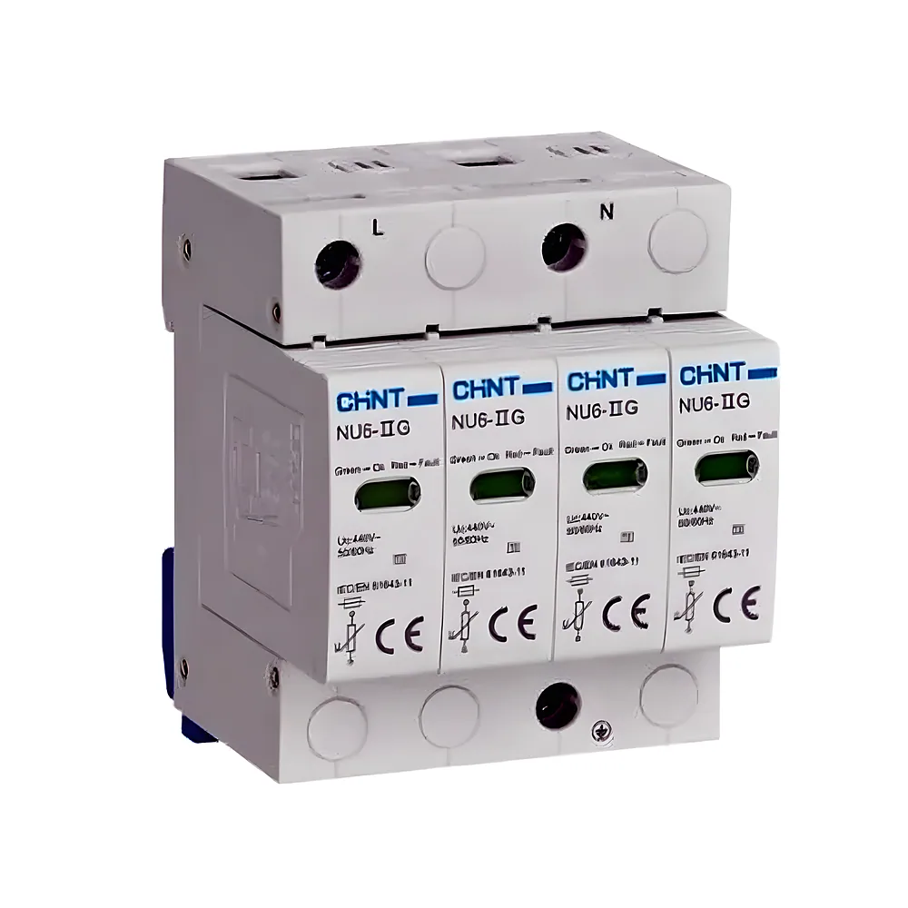 Обмежувач імпульсних NU6-IIG 4P 40 кА 440 В CHINT 252574