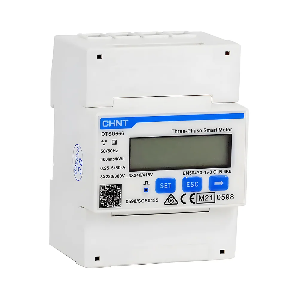Лічильник електроенергії DTSU666 3х230/400 В 1,5(6) А RS485 4P MID трифазний CHINT 319670
