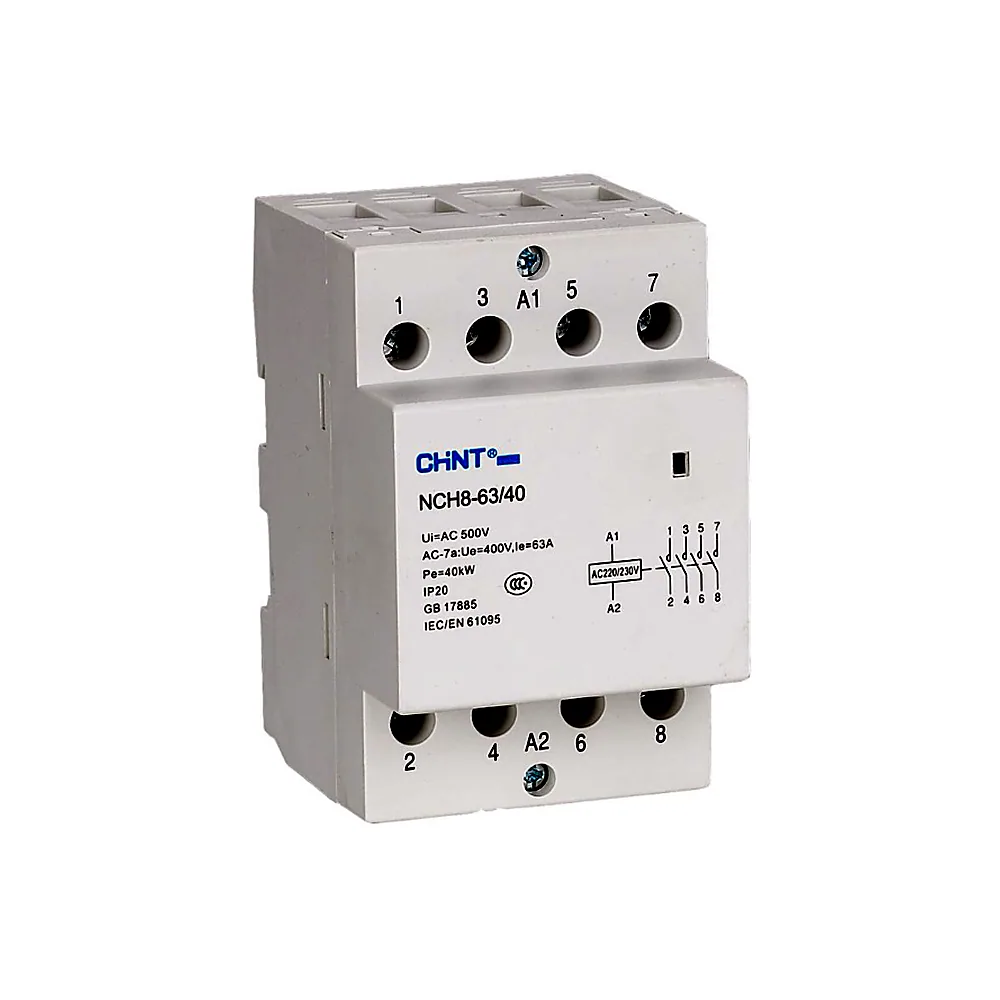 Контактор модульний CHINT NCH8-40/40 4P 40A 256099