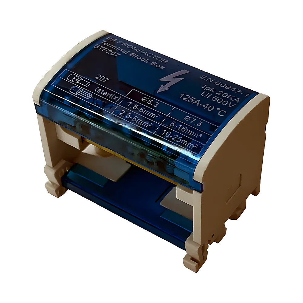 Нульова шина в корпусі 2P 125 А 2х7 690 В Промфактор BTF207