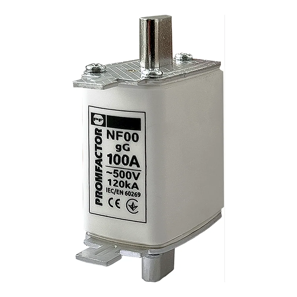 Запобіжник ножевий Промфактор NF00 100A 500V 120kA NF00100