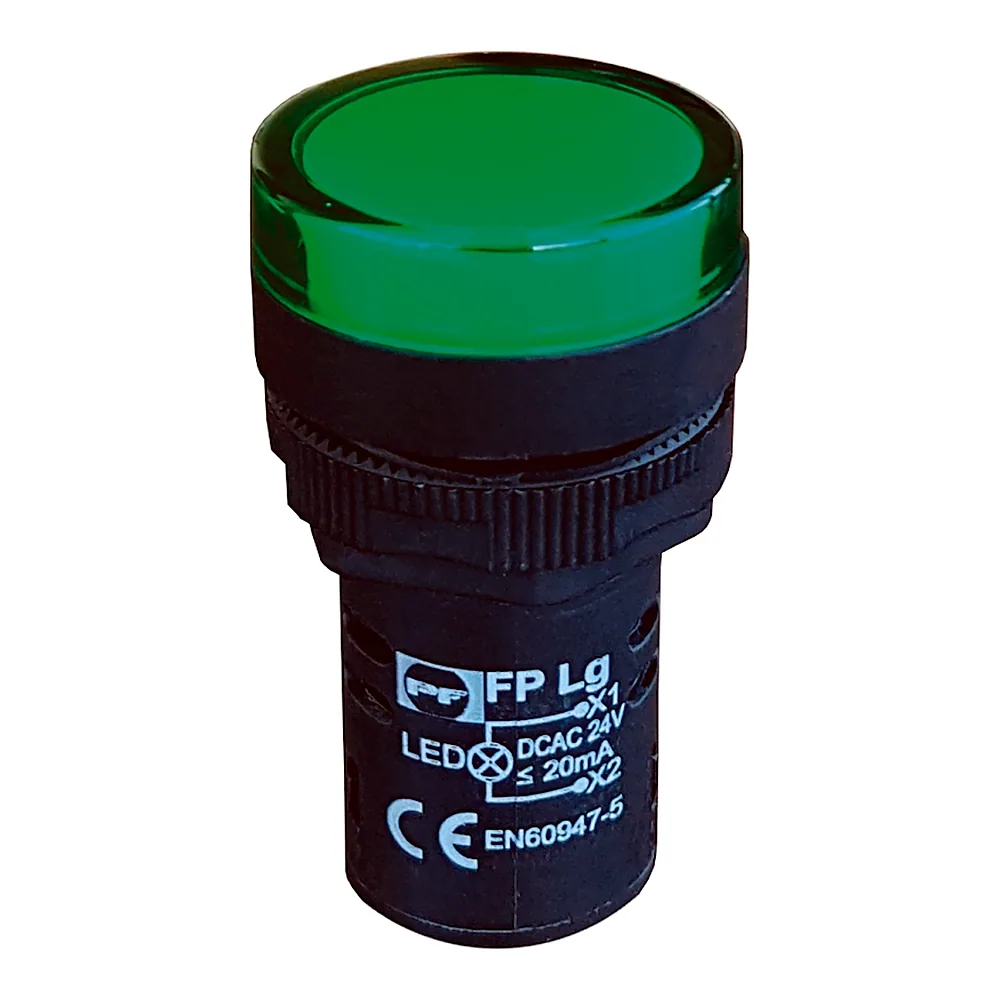Індикаторна лампа Промфактор FPL230G зелена FPL230G