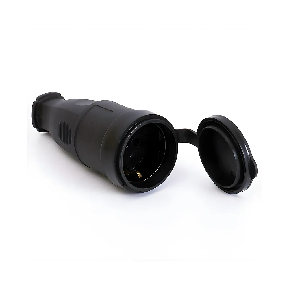 Розетка каучукова із захисною кришкою переносна 406 2P+PE IP44 LEE TAK.EL 703357