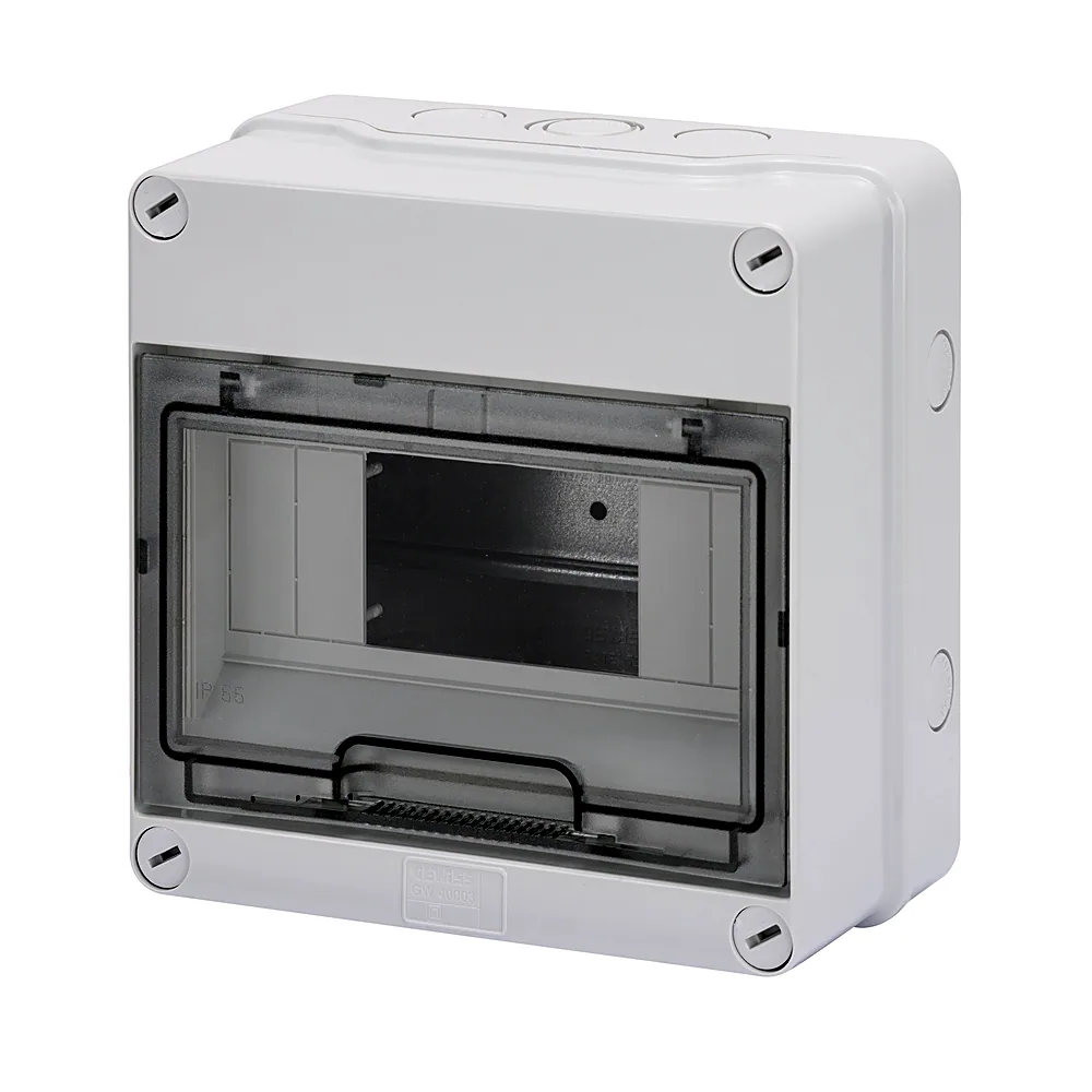 Корпус GEWISS 40 CD навісний 8М прозорі дверцята IP55 GW40003