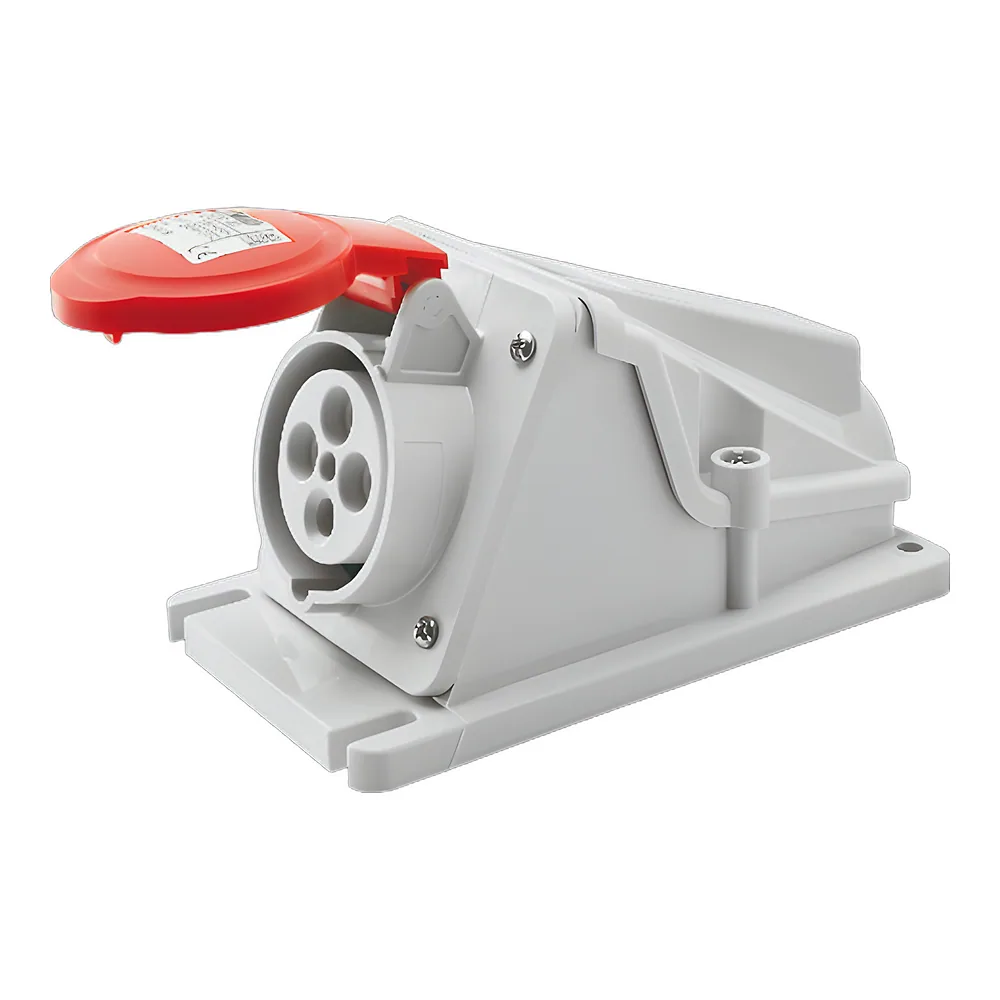 Розетка IEC 309 HP стаціонарна 90° IP44 3P+E 32 А 400 В 6H GEWISS GW62492