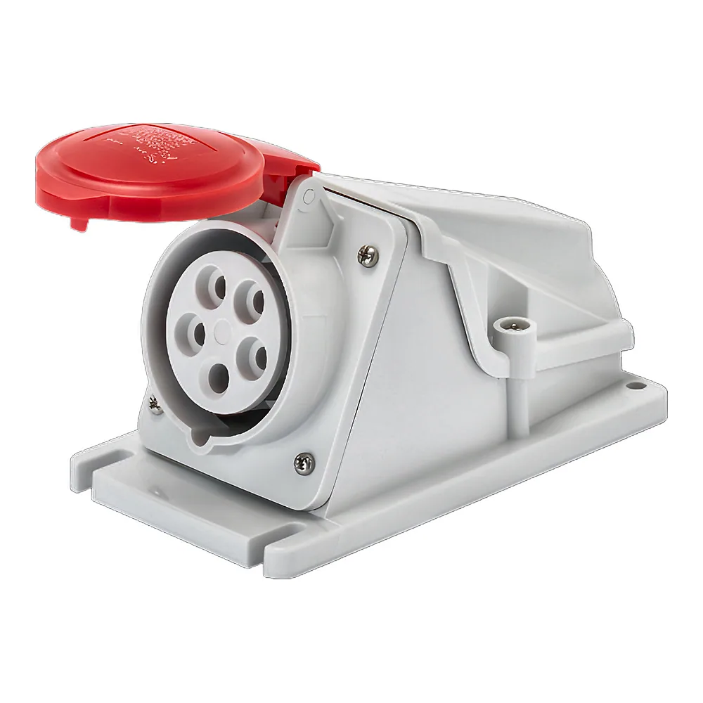 Розетка стаціонарна IEC 309 HP 90° IP44 3P+N+T 16 А 400 В 6H GEWISS GW62482