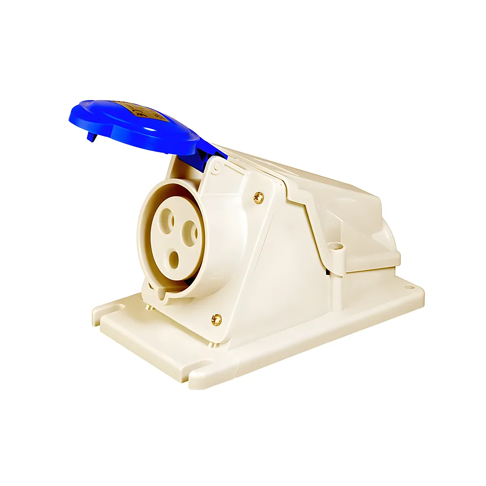 Розетка стаціонарна IEC 309 HP 90° IP44 2P+E 32 А 230 В 6H GEWISS GW62488