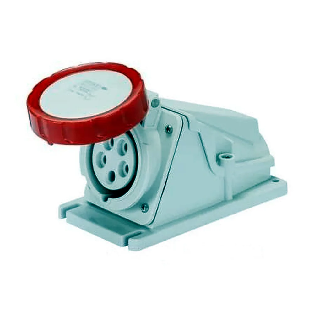 Розетка стаціонарна GEWISS IEC 309 HP IP67 90° 3P+N+E 32A 400V 6H GW62516