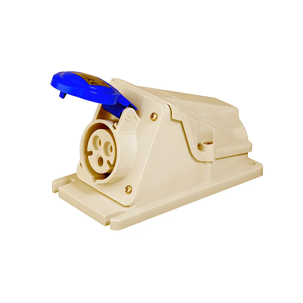 Розетка стаціонарна IEC 309 HP 90° IP44 2P+E 16 А 230 В 6H GEWISS GW62477