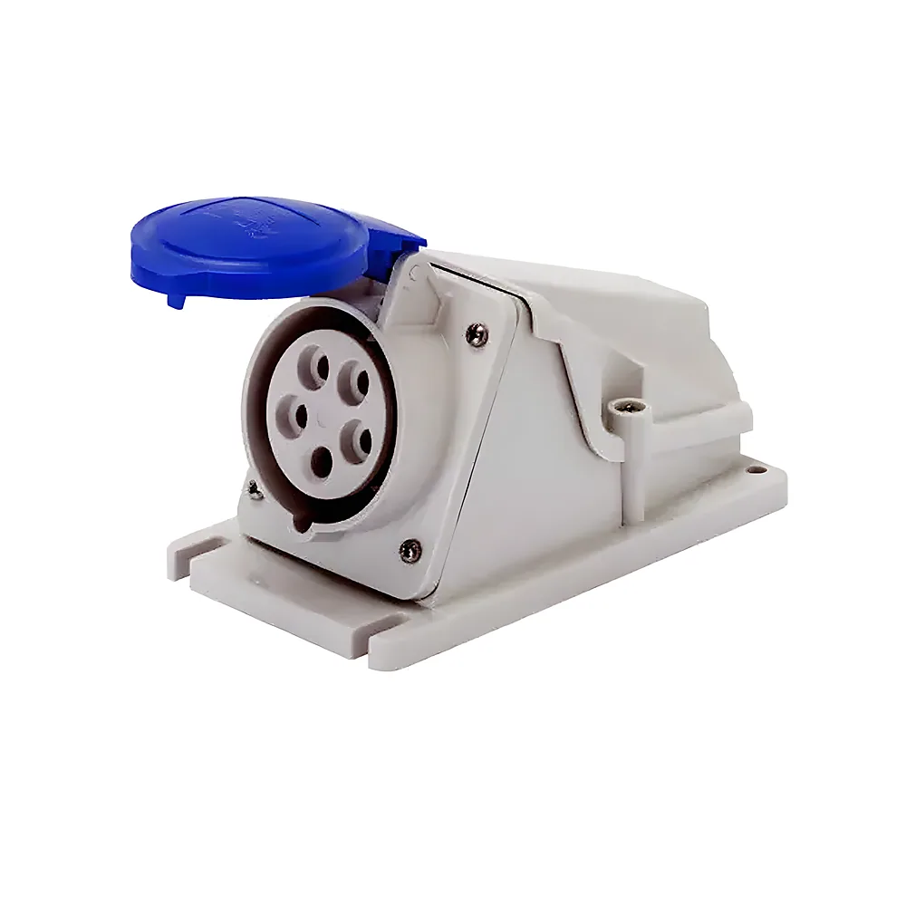 Розетка IEC 309 HP стаціонарна 90° IP67 2P+E 32 А 230 В 6H GEWISS GW62511