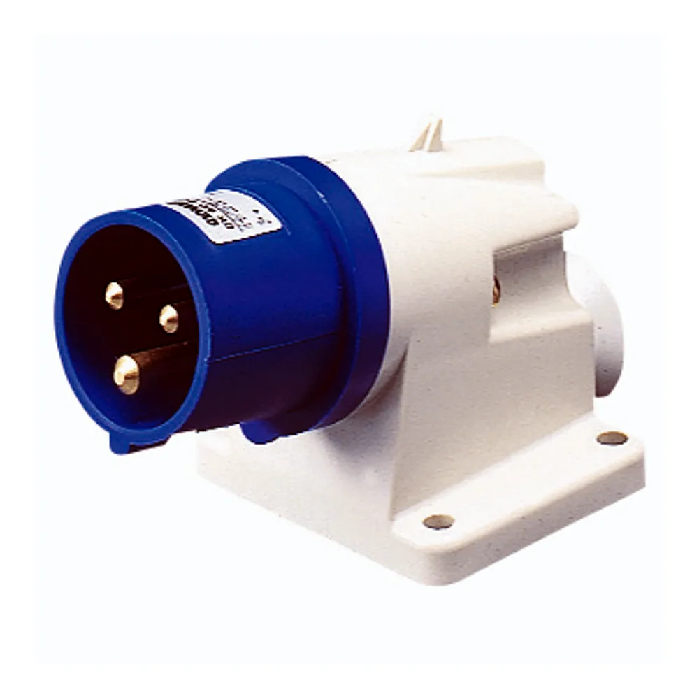 Вилка стаціонарна GEWISS IEC 309 HP 90° IP44 2P+E 16A 230V 6H GW60404