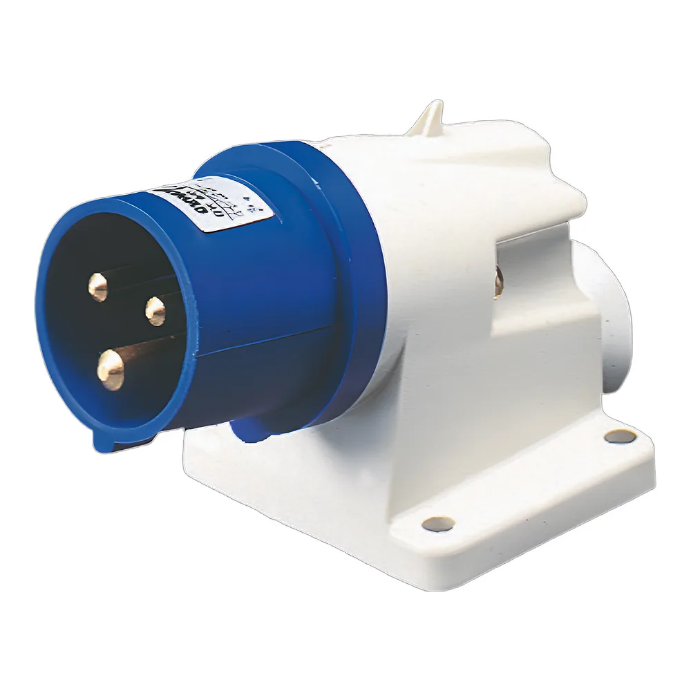 Вилка стаціонарна IEC 309 HP 90° IP44 2P+E 16 А 230 В 6H GEWISS GW60404